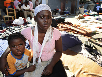 Haiti Earthquake shield for children